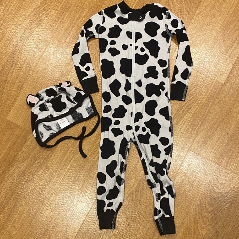 Hanna Andersson Cow Print One Piece